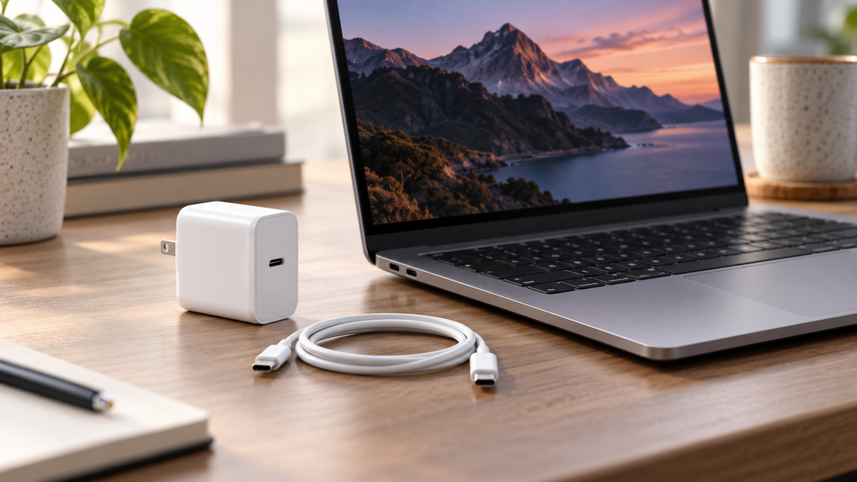 Apple 20W charger with MacBook in Pakistan