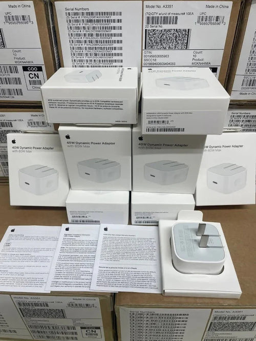 Apple 40W Fast Charging Adapter with Braided Cable – packaging box – iSmartHub Pakistan