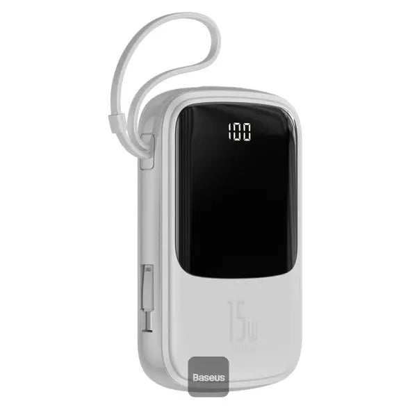 Baseus Qpow 10000mAh Power Bank Built-in Cable – packaging box – iSmartHub Pakistan