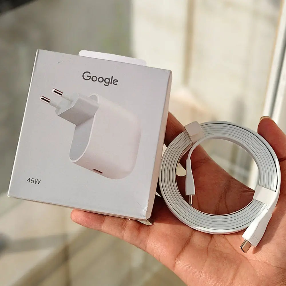 Google 45W USB-C Charger US Version – packaging box – iSmartHub Pakistan