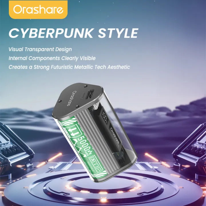 Orashare OT11 Transparent Mini Powerbank 10000mAh 22.5W Super