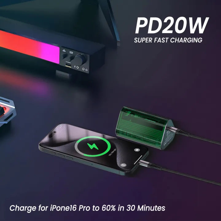 Orashare OT11 Transparent Mini Powerbank 10000mAh 22.5W Super