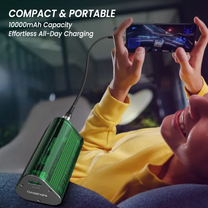 Orashare OT11 Transparent Mini Powerbank 10000mAh 22.5W Super