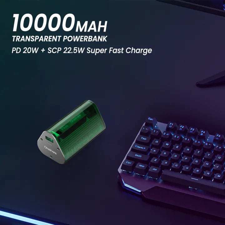 Orashare OT11 Transparent Mini Powerbank 10000mAh 22.5W Super