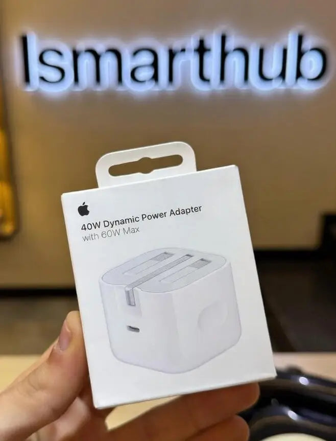Apple 40W Fast Charging Adapter UK 3-Pin with Braided Cable – product image 6 – iSmartHub Pakistan