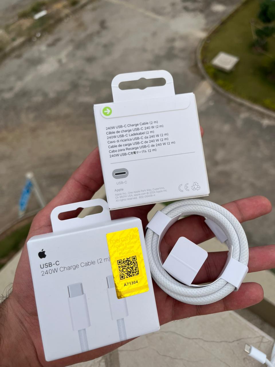 Original Apple 240W USB-C Charge Cable (2 m)  for iphone, MacBook, iPad & USB-C Devices