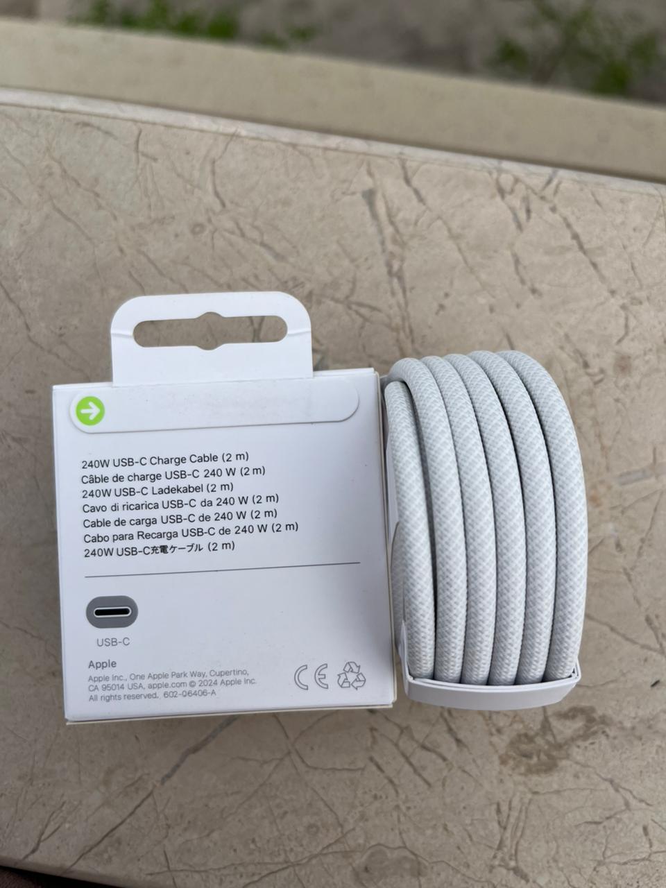 Original Apple 240W USB-C Charge Cable (2 m)  for iphone, MacBook, iPad & USB-C Devices