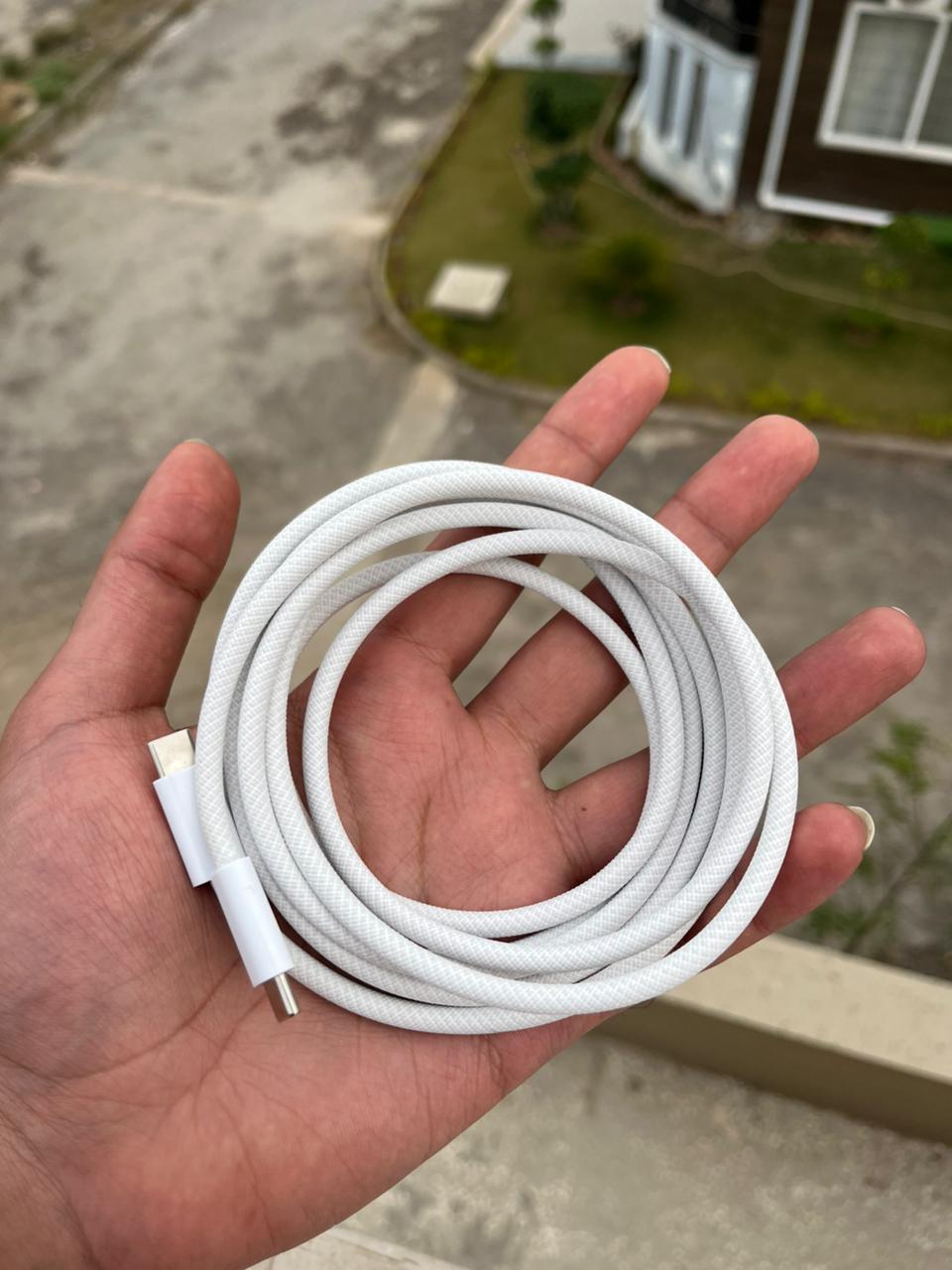 Original Apple USB-C 240W Charge Cable (2meter) – Fast Charging Braided USB-C to USB-C Cable for iphone, MacBook, iPad & USB-C Devices