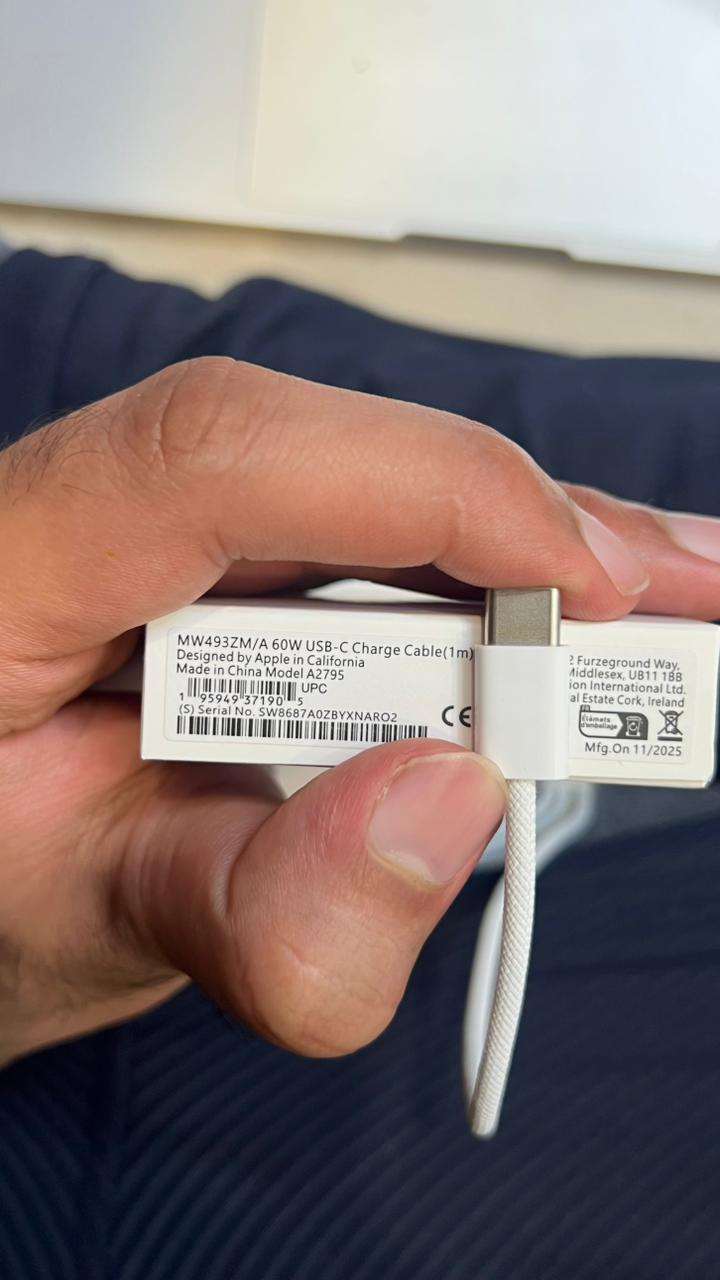 100% Orignal Serial Match Apple 60W USB-C TO USB-C