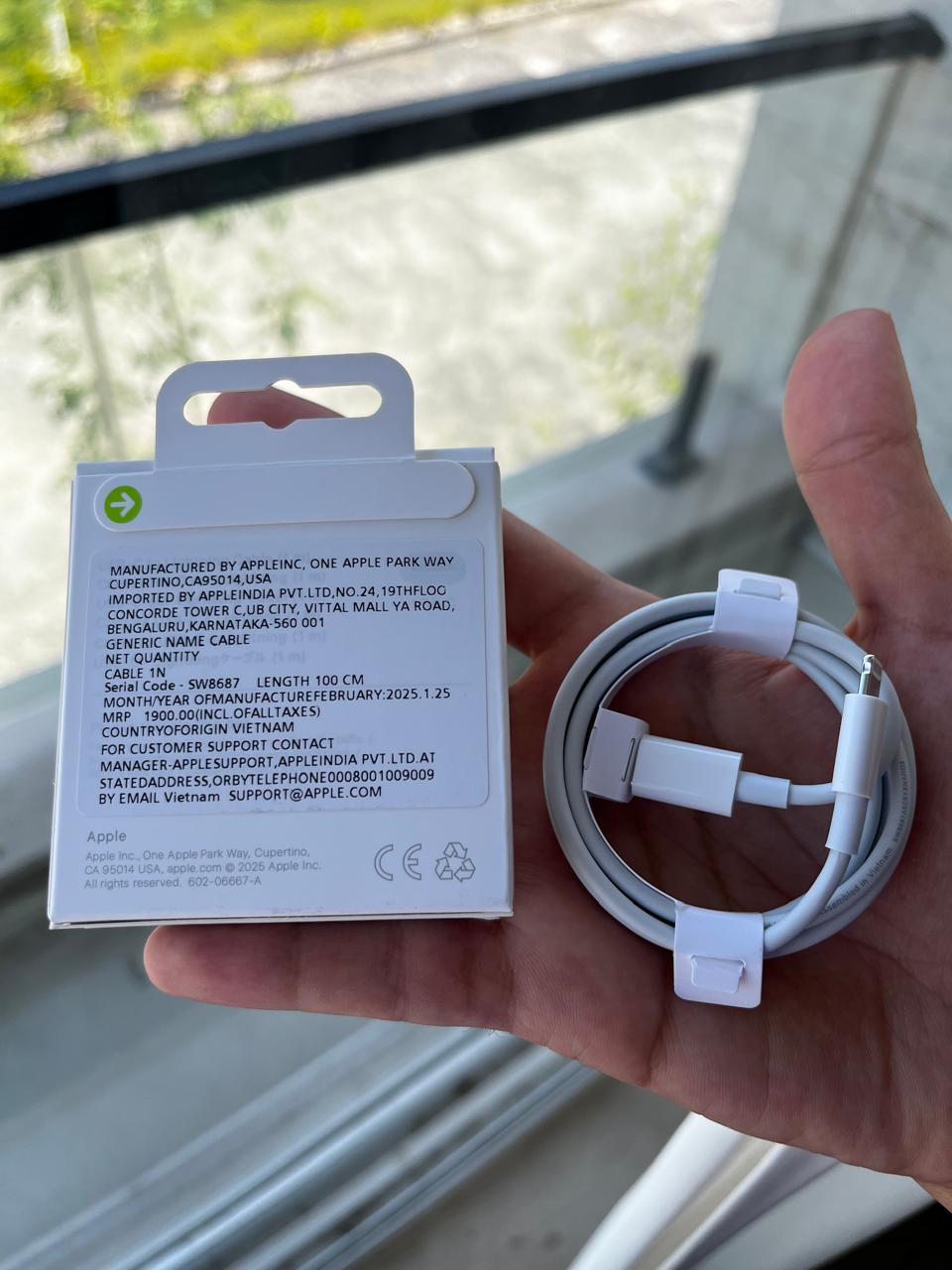 100% Orignal Apple USB C to Lightning Cable - MMOA3ZM/A