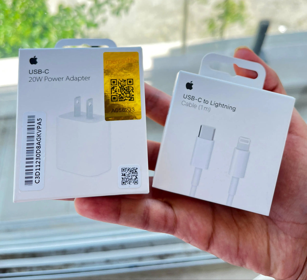 Apple 2-Pin 20W USB-C Power Adapter with Cable – packaging box – iSmartHub Pakistan