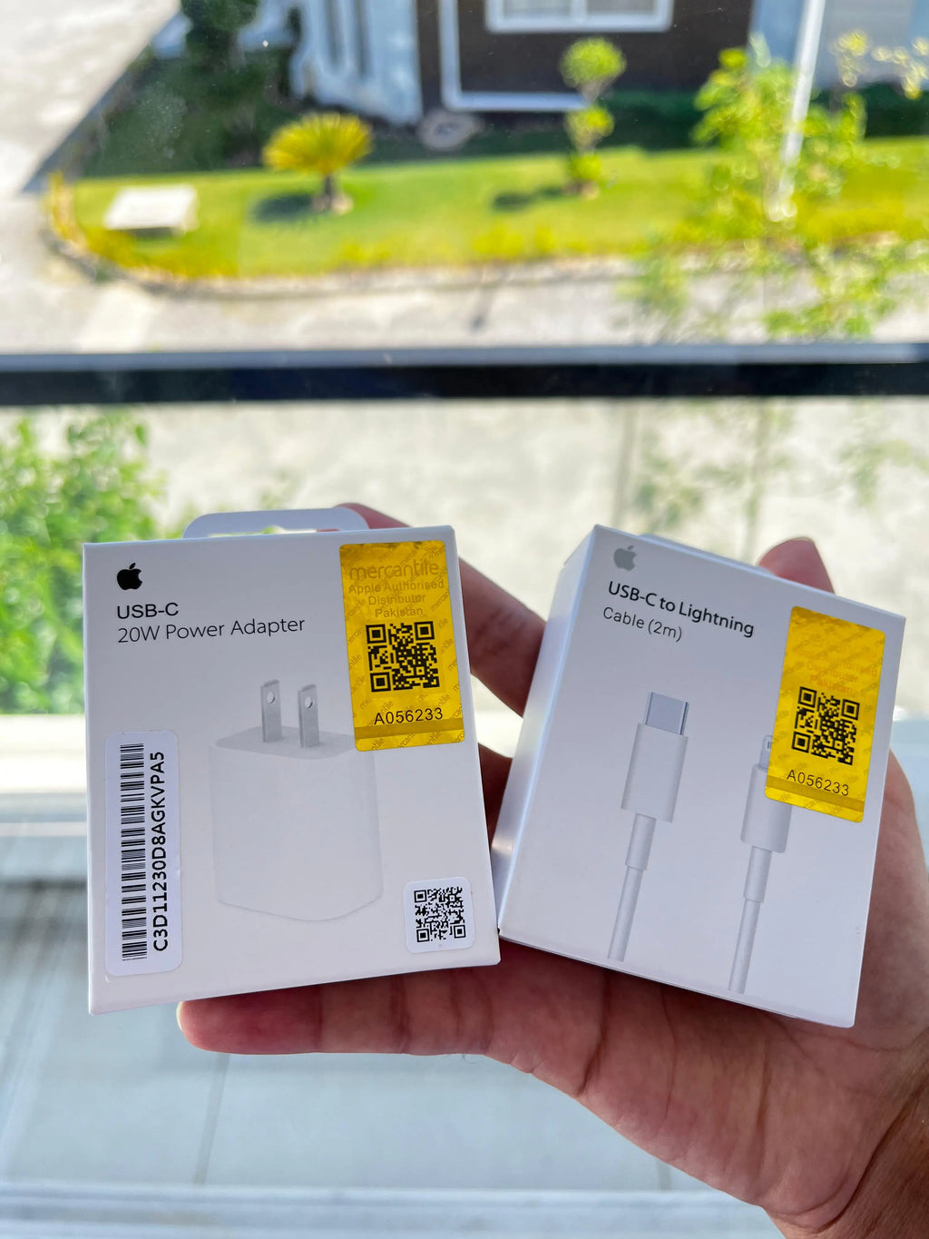 Apple 2-Pin 20W USB-C Power Adapter with Cable – in use – iSmartHub Pakistan