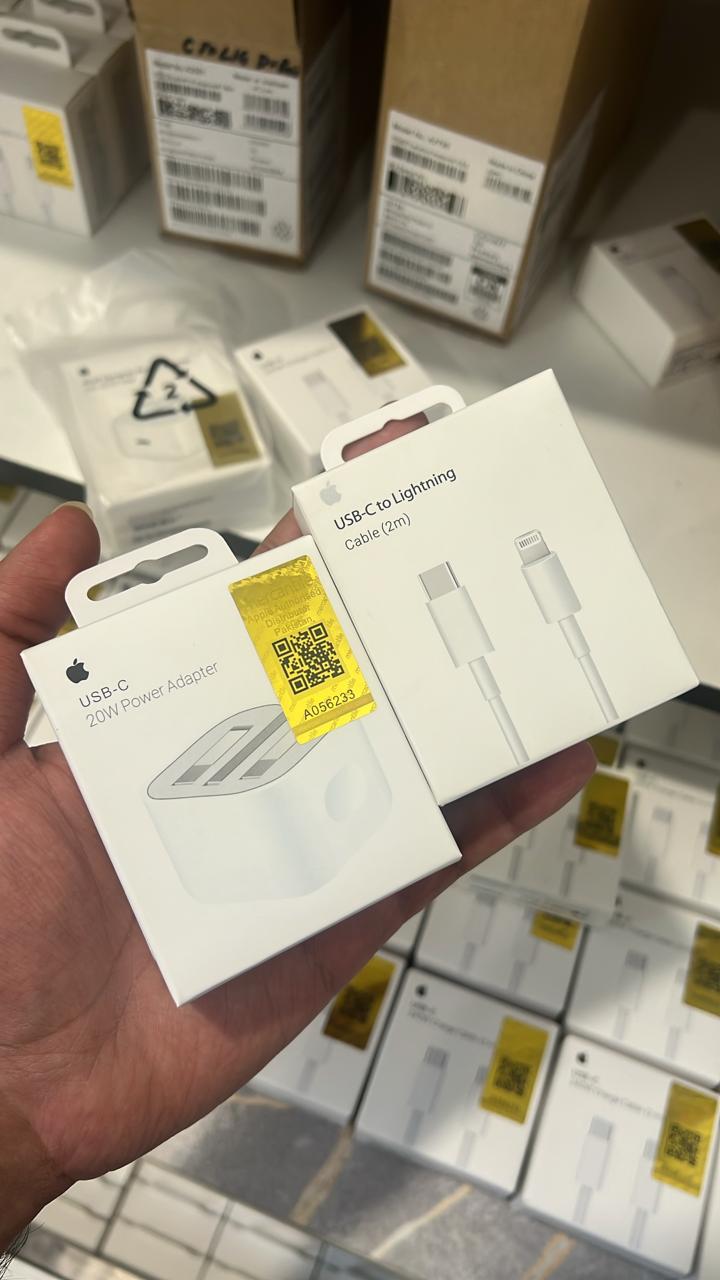 🔥 Apple 3Pin 20W USB-C Charger ⚡ + FREE Cable 🎁