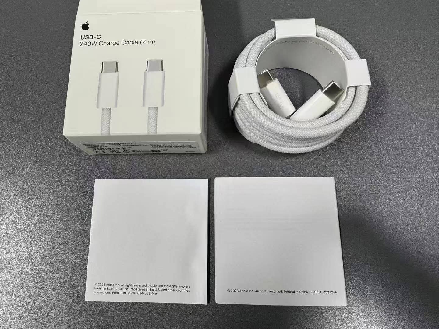 Original Apple 240W USB-C Charge Cable (2 m)  for iphone, MacBook, iPad & USB-C Devices