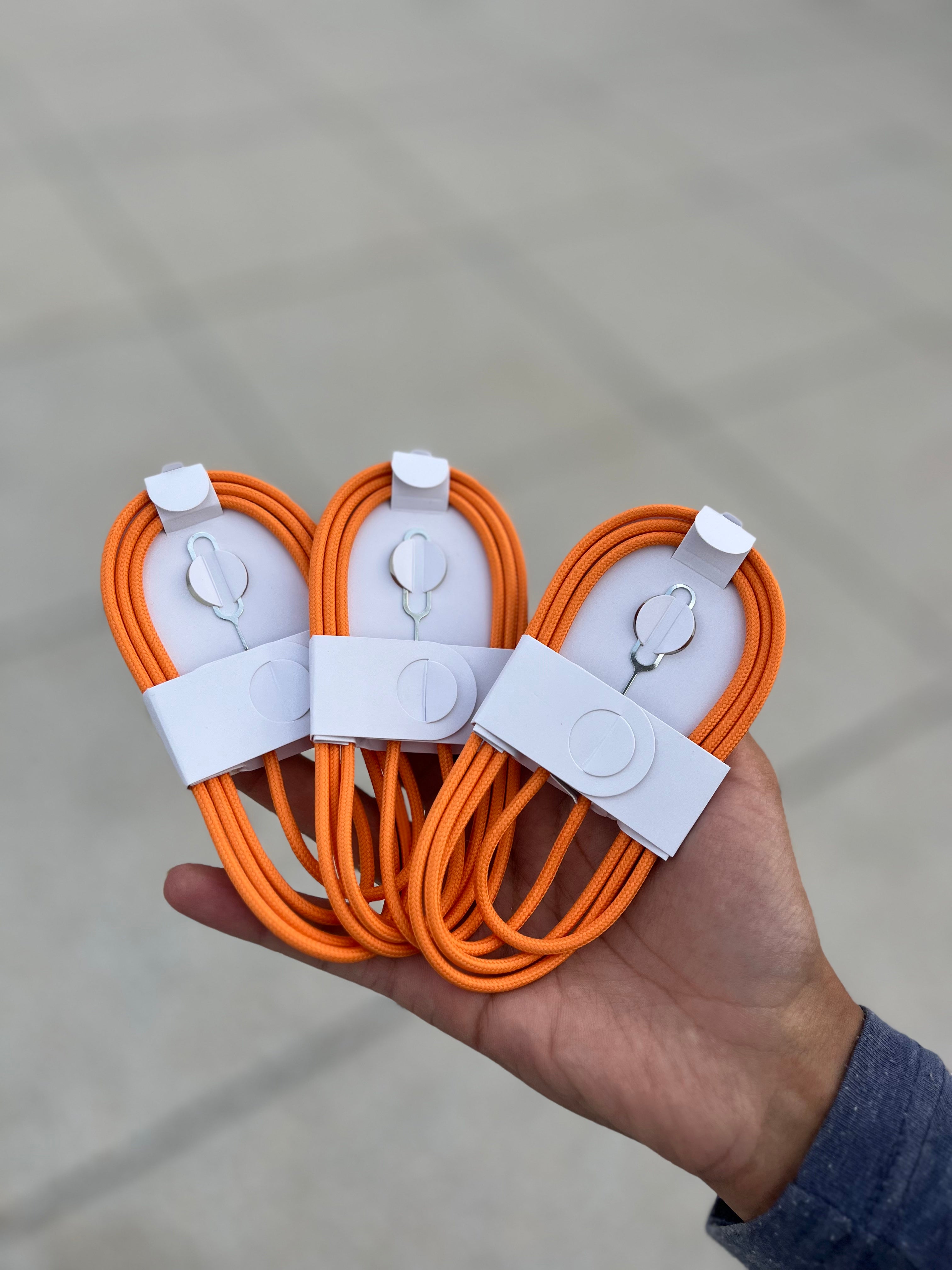 Original PD 60W Fast Charger Braided USB C Cable for iPhone 17 16 15 Pro Max